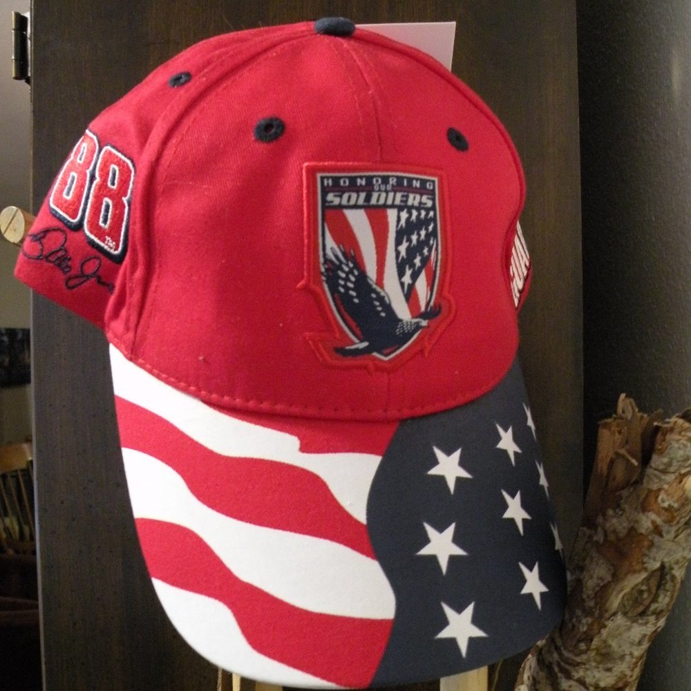 Retired Nascar Dale Jr. Honoring soldiers hat